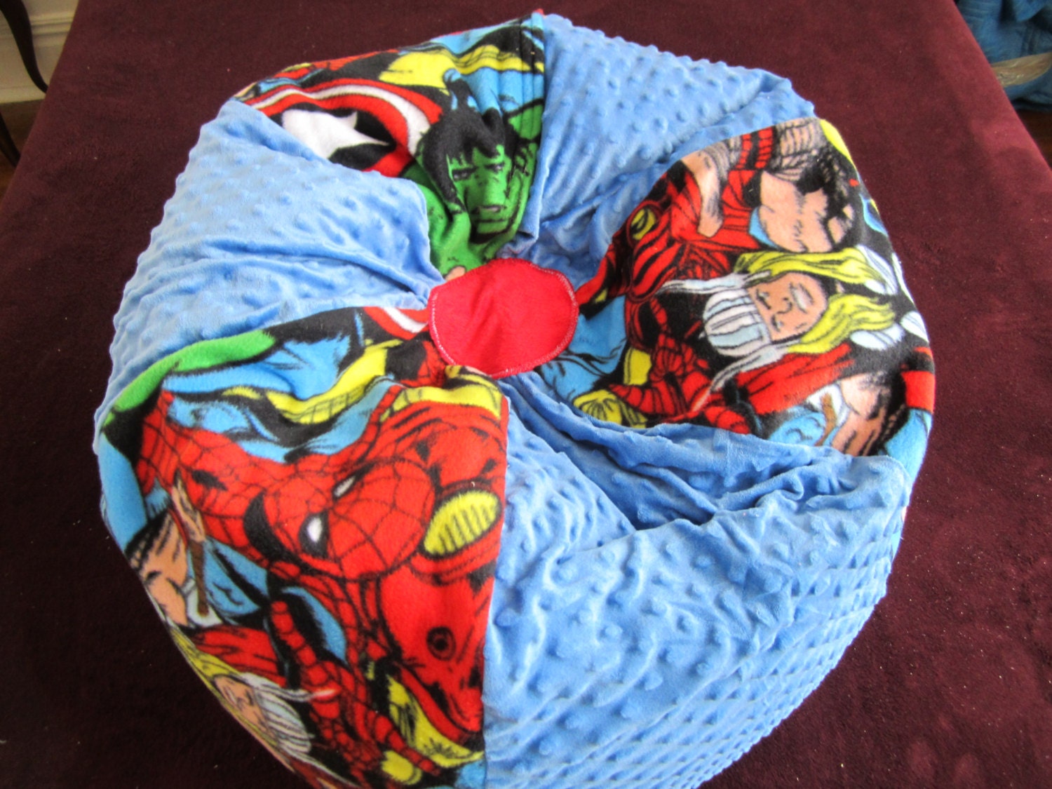 MARVEL Super Heroes Bean Bag Chair Add NAME Kids Floor