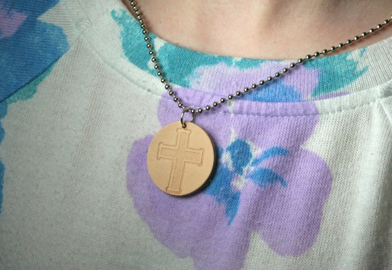 Cross Essential Oil Diffuser Necklace