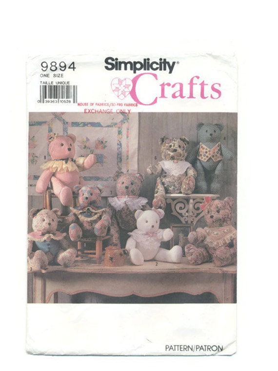 jointed teddy bear patterns