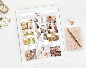 Blog & Pin Boards for Photographers, Blog Board Templates, Pinterest Board Templates, Sneak Peek Templates - ABI101