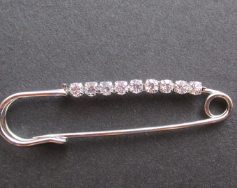 Sparkling Diamante Shawl Pin / Kilt Pin