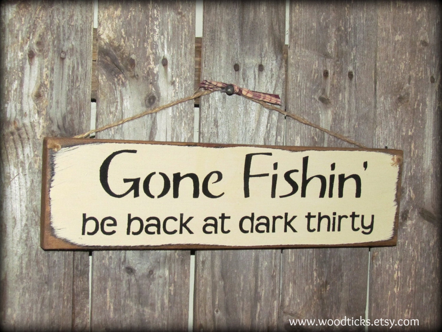 Fisherman Sign Gone fishing sign Gift for dad Father s