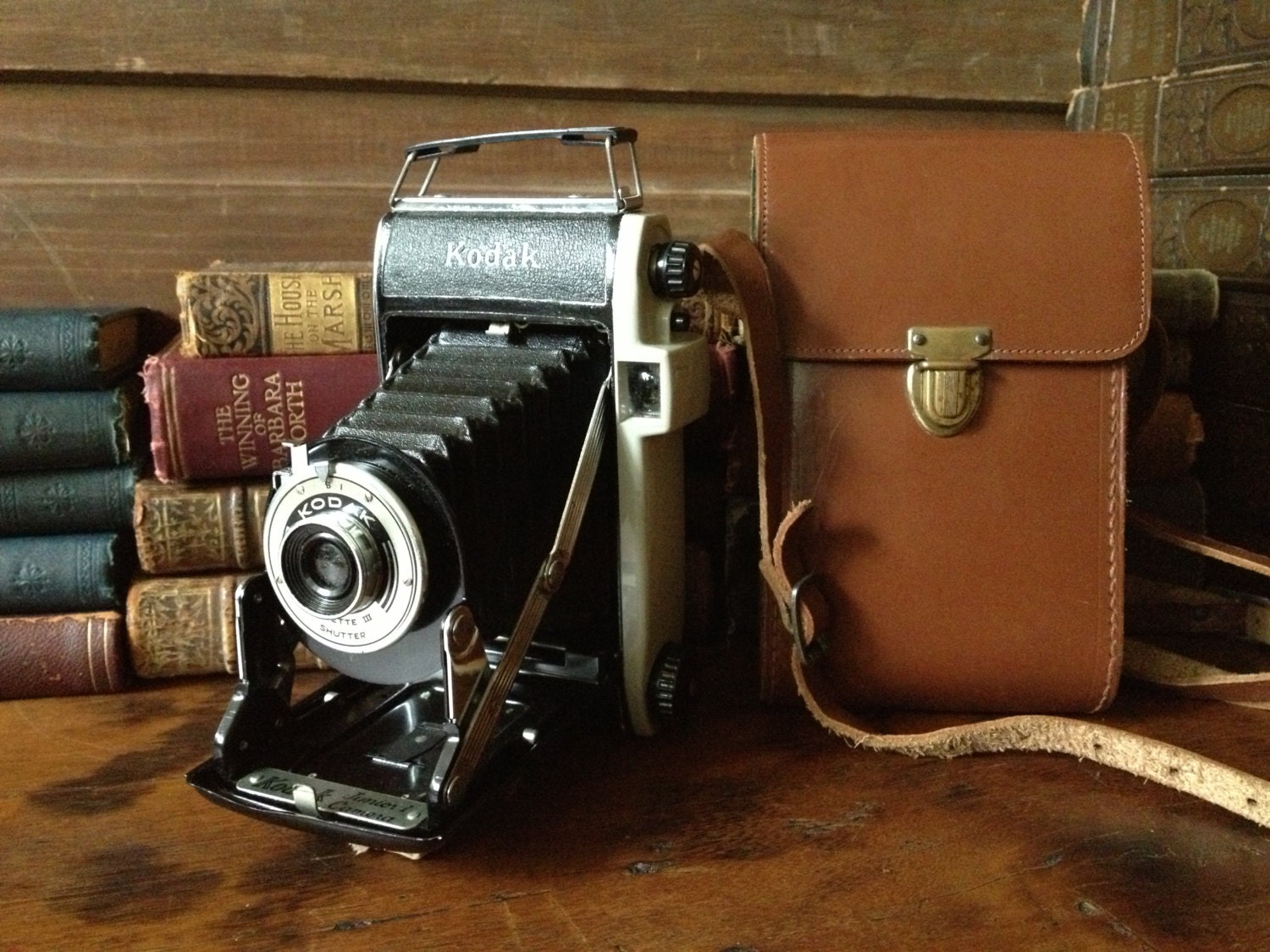 Vintage England // 1950s Kodak Junior Camera & Original