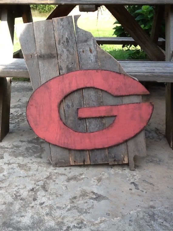 Georgia bulldog pink out georgia sign wall art dawgs