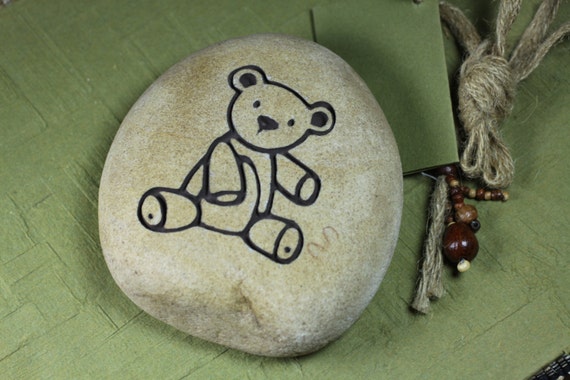 stone teddy bear