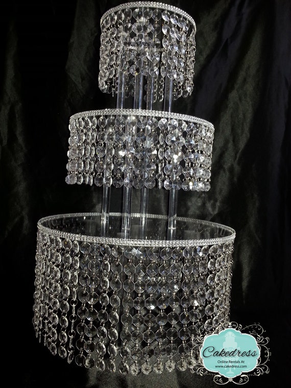 crystal wedding cake stand 5 tier by cakedress on etsy crystal wedding cake stand 5 tier by cakedress on etsy