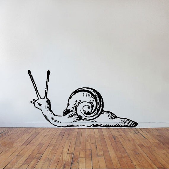 Items similar to Snail Wall Decal on Etsy