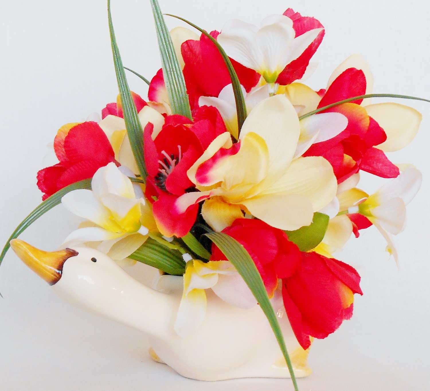 Artificial Flower Arrangements Red Crocus by BeautyEverlasting