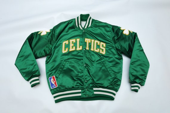Vintage 80s NBA Boston Celtics Warm Up Starter Jacket by 14o4