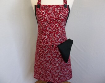 Red Bandana Print All Purpose Apron