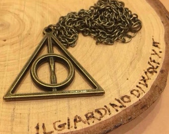 Harry Potter Deathly Hallows Necklace Bronze