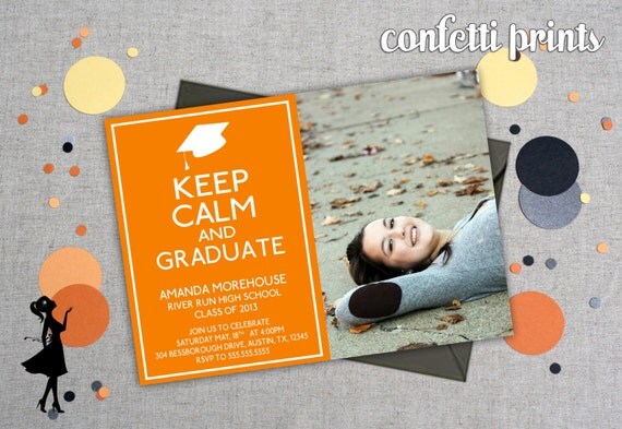 Graduation Announcement - KEEP CALM Printable Il_570xn