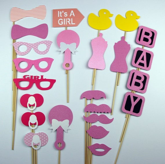 Baby Shower Photo Booth Props Set of 24 Baby by EyesOfDisguise