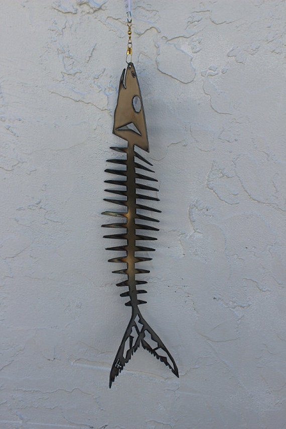 Bonefish Metal Fish Art by Indigomtnartandhome on Etsy
