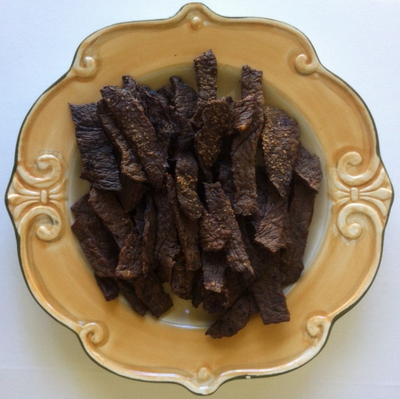 BEEF LIVER JERKY strips and bits 8 oz Beef Liver Jerky