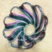 Hand Painted Glass Swirl Bowl, Painted Glass, Home Decor, Jewelry Dish, Trinket Dish, Glassware, Housewares, Decorative Glass, Glass Bowl