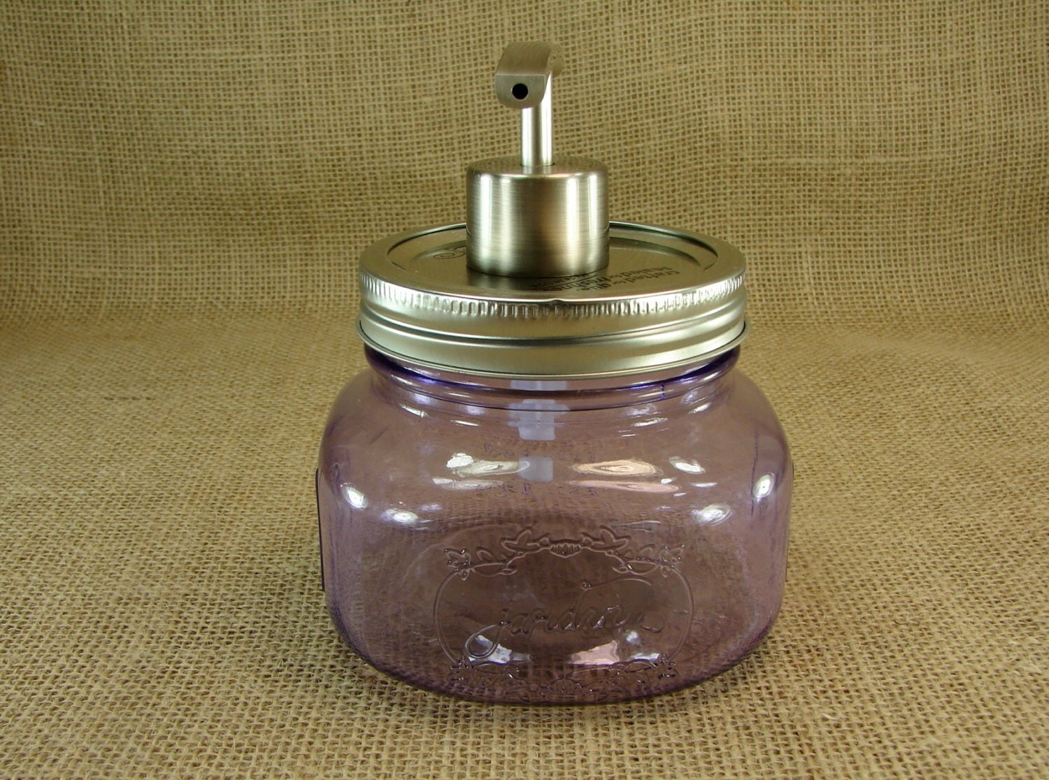 Hand Made Mason jar Wide Mouth Soap Pump With Mason Jar