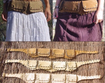SALE!!!! Utility Belt Leather / Hip Bag leather / Festival Belt / Waist Purse / Pocket Belt / Belt Bag / Gypsy Belt / Nomad Tribal Belt