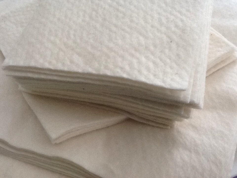 12 x 10x10 100 cotton batting squares for QAYG or