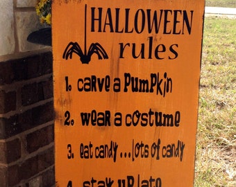 Halloween rules | Etsy