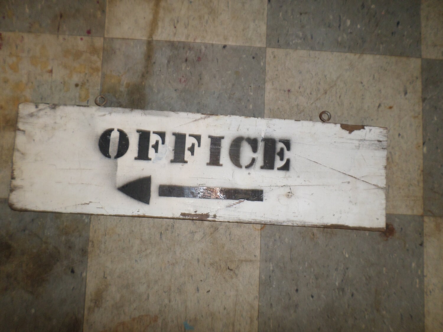 Vintage Sign Office sign handmade wooden sign 6.00 SHIPPING