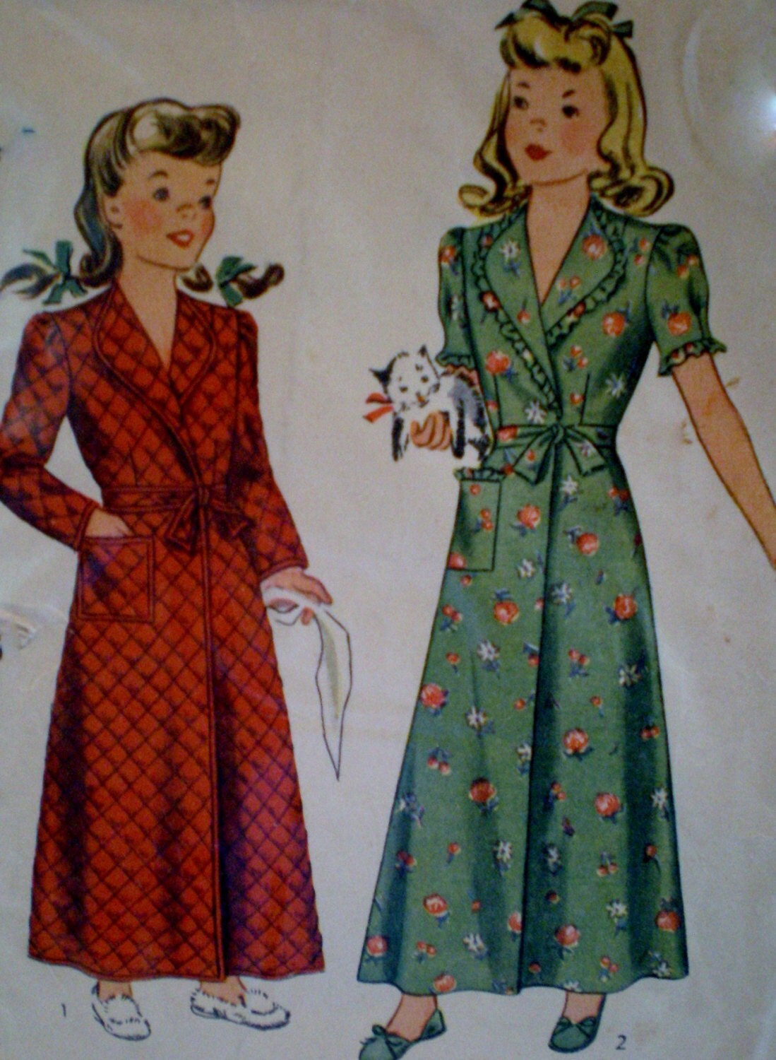1940s bathrobe