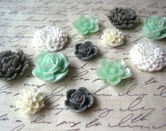 Pretty Magnet Set 12 pc Fridge Magnet Set, Decorative Magnets, Flower Magnets, Magnets Housewarming Gifts, Hostess Gifts, Wedding Favors