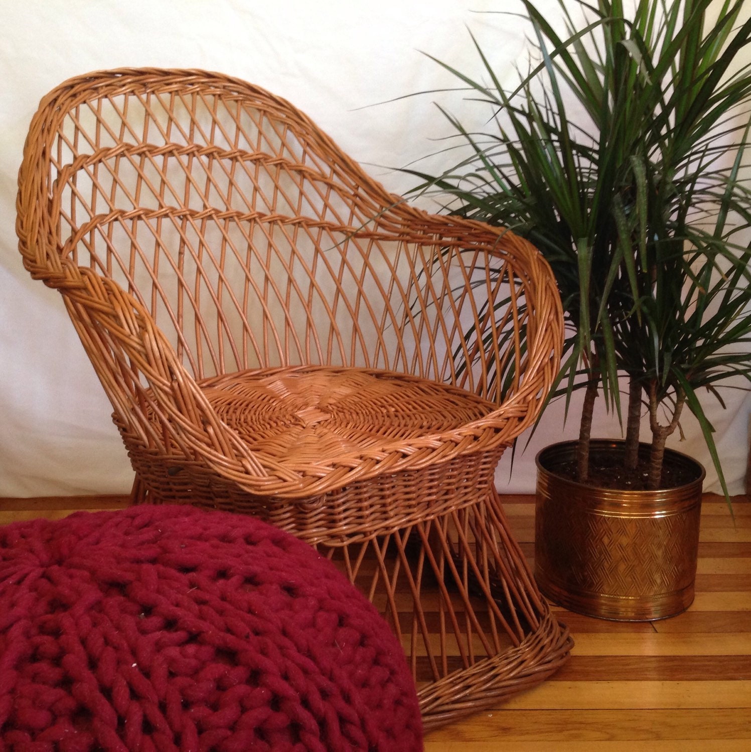 small, vintage wicker chair – Haute Juice