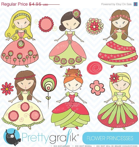 80% OFF SALE royal princesses clipart commercial use, vector graphics, digital clip art, digital images - CL367 Il_570xn