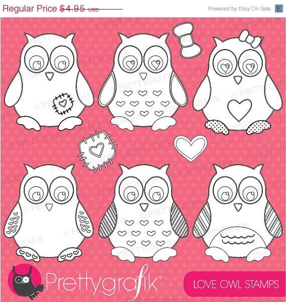 80% OFF SALE Owl digital stamp commercial use, vector graphics, digital stamp, digital images - DS402 Il_570xn