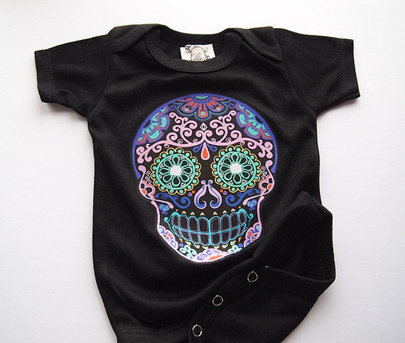 Sugar Skull Kids Clothes Month Black Bonesnelson Sugar Skull Kids Clothes Month Black Bonesnelson