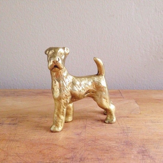 brass dog figurines