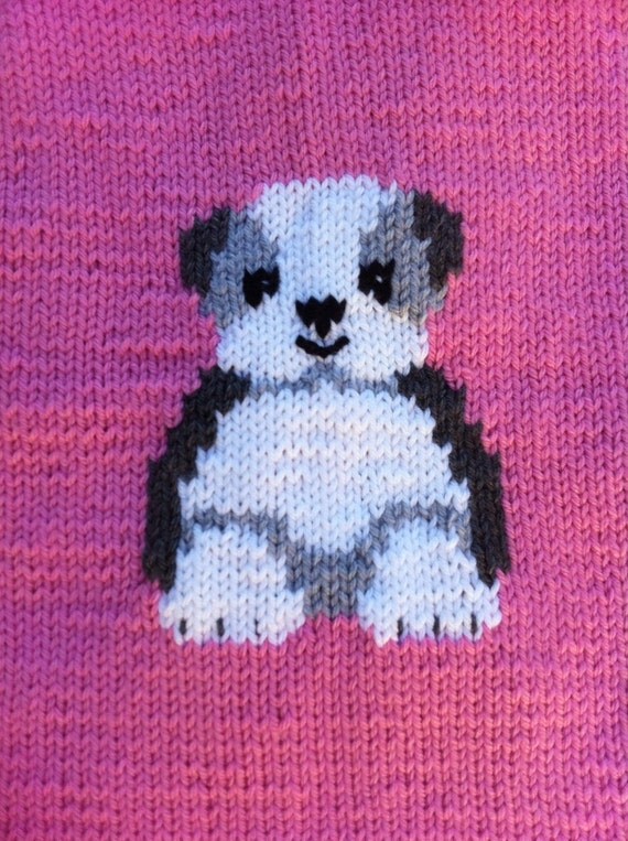 shih tzu puppy baby blanket chunky knitting pattern from shih tzu puppy baby blanket chunky knitting pattern from