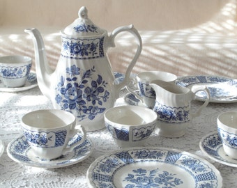 Lot De 11 Tasses à Café En Céramique De Luxe Tangshan - Porcelaine Anglaise - Ensemble 2 Pièces Par Tasse - 7