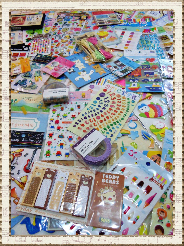 230 sheets 3D Puffy Stickers Scrapbook by Scrapbookstickers