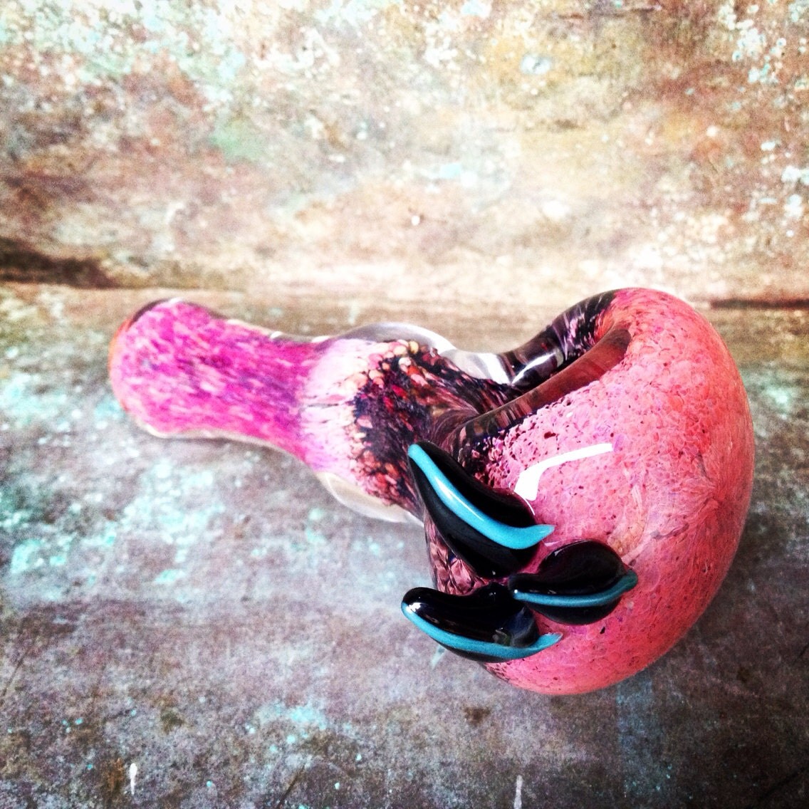 Pink Pipes Pink And Black Glass Pipe