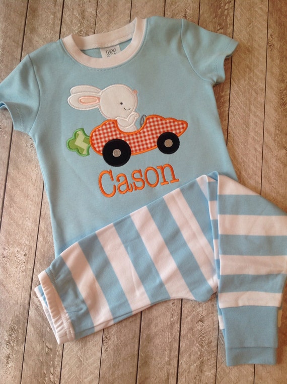 Blue spring or Easter boys pajama set