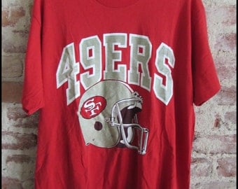 Vintage 90's Logo 7 San Francisco 49ers Logo Tee Shirt - Size XL