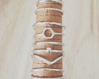 You choose 3 midis, midi rings, set of three midi rings, silver midi ring, midi ring, knuckle rings, top finger ring, midis
