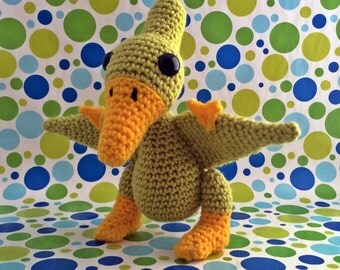 SnuggleMe Pterodactyl {Dinosaur} PDF Crochet Pattern