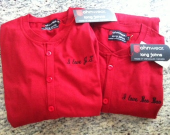 red long john shirt