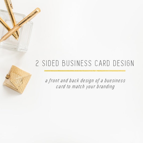 2 Sided Business Card Design Il_570xn