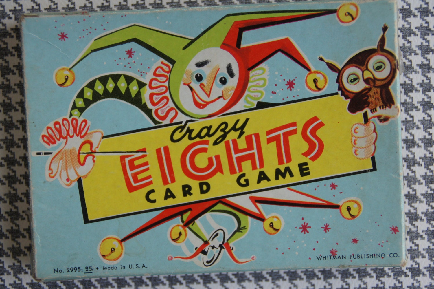 RESERVED Whitman Crazy Eights Card Game 1951 With Animal