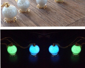 Glow-in-the-Dark Ornate Orb Necklaces