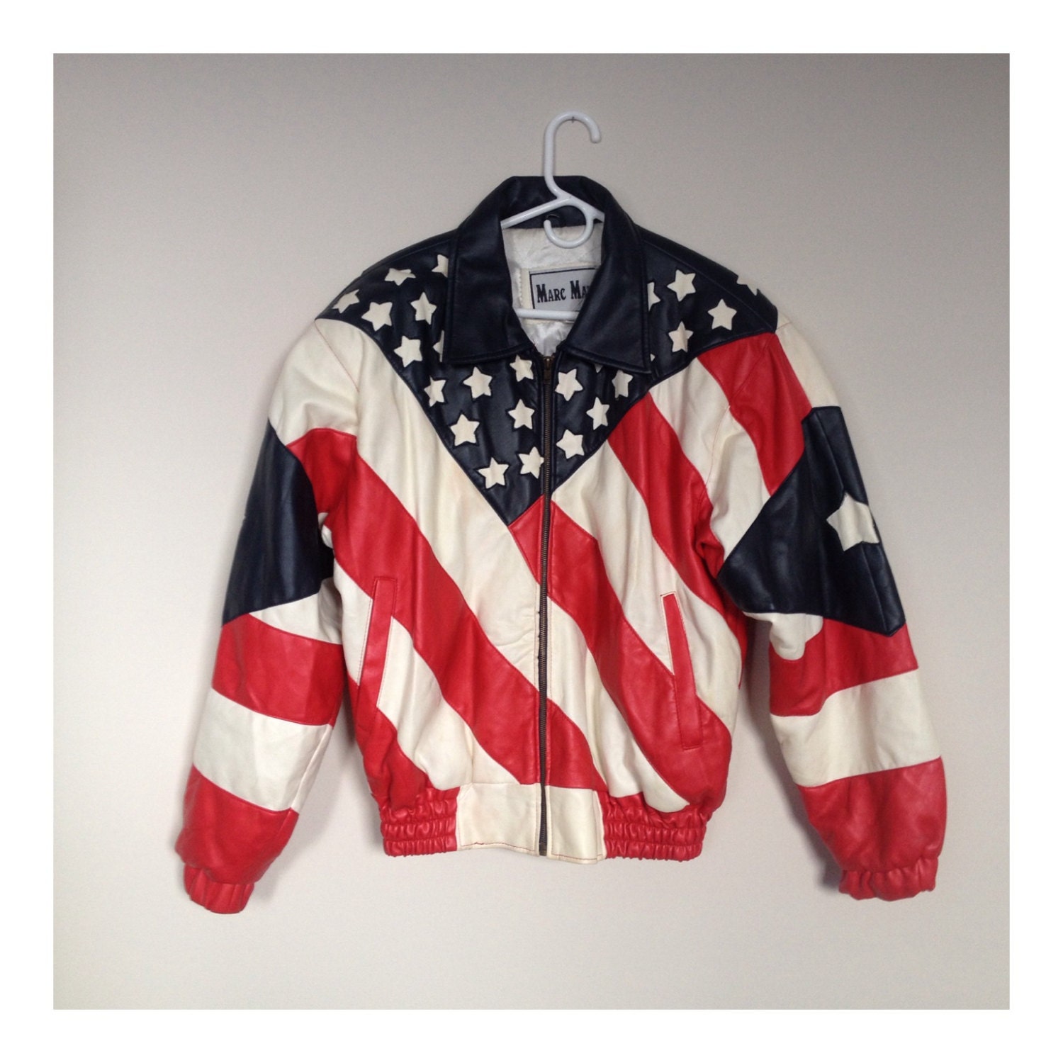 USA Flag Coat Stars & Stripes Coat American Flag Baggy