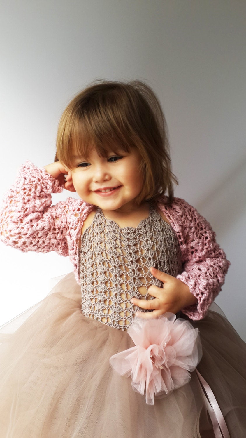 Crochet Girls  Bolero Knit shrug  for girls 