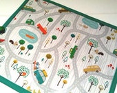 Made to order Road Trip Chalk Mat // Chalk Roll // Blackboard Placemat // Colouring Mat