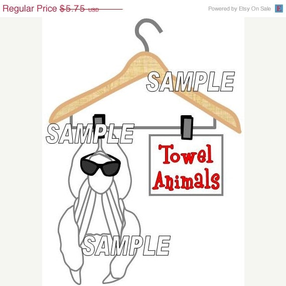 ON SALE 30 OFF Cruise Towel Animal Monkey by Goscrapyourlife