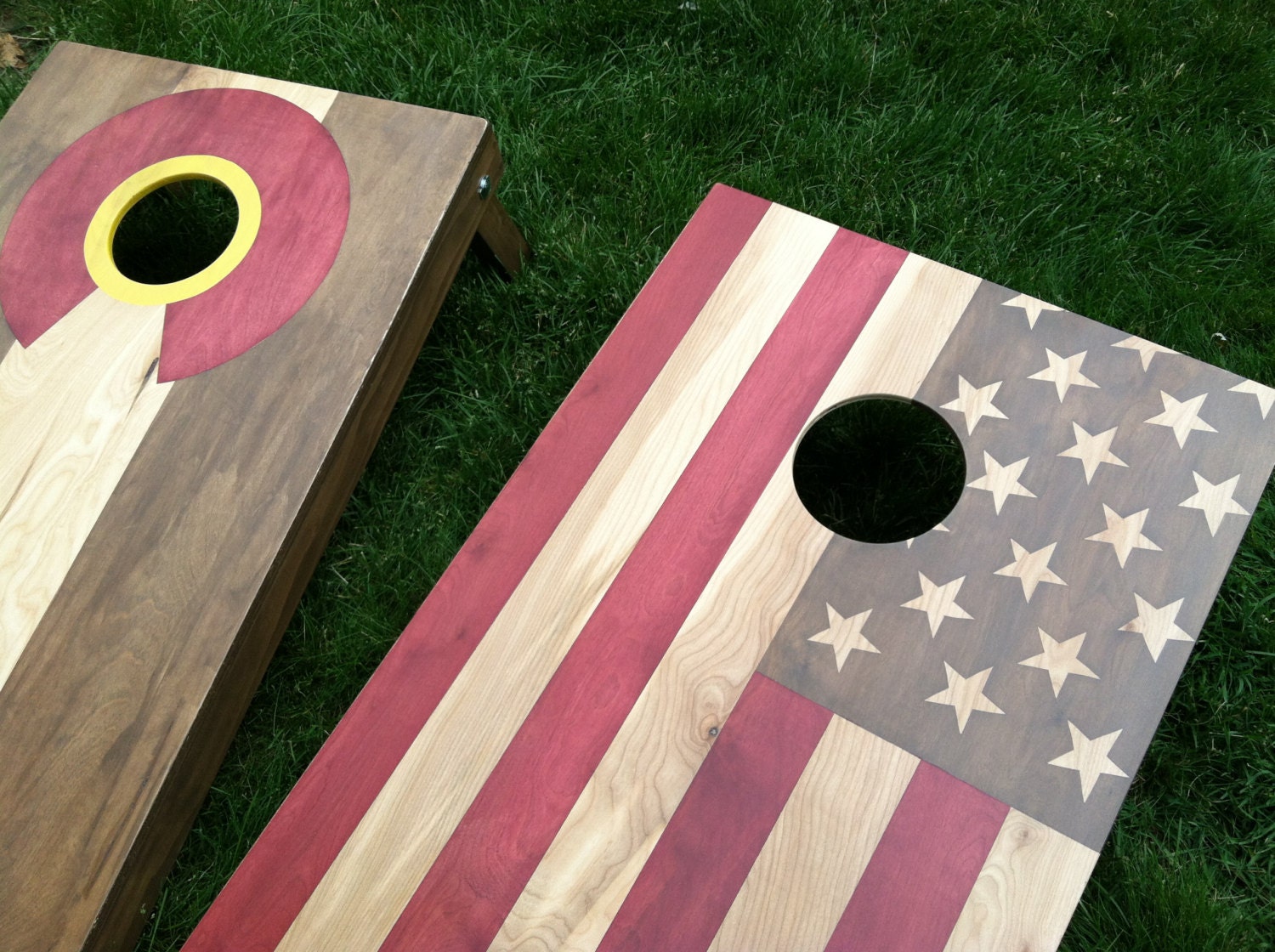 Flag Cornhole Game By Coloradojoes American Flag By Coloradojoes