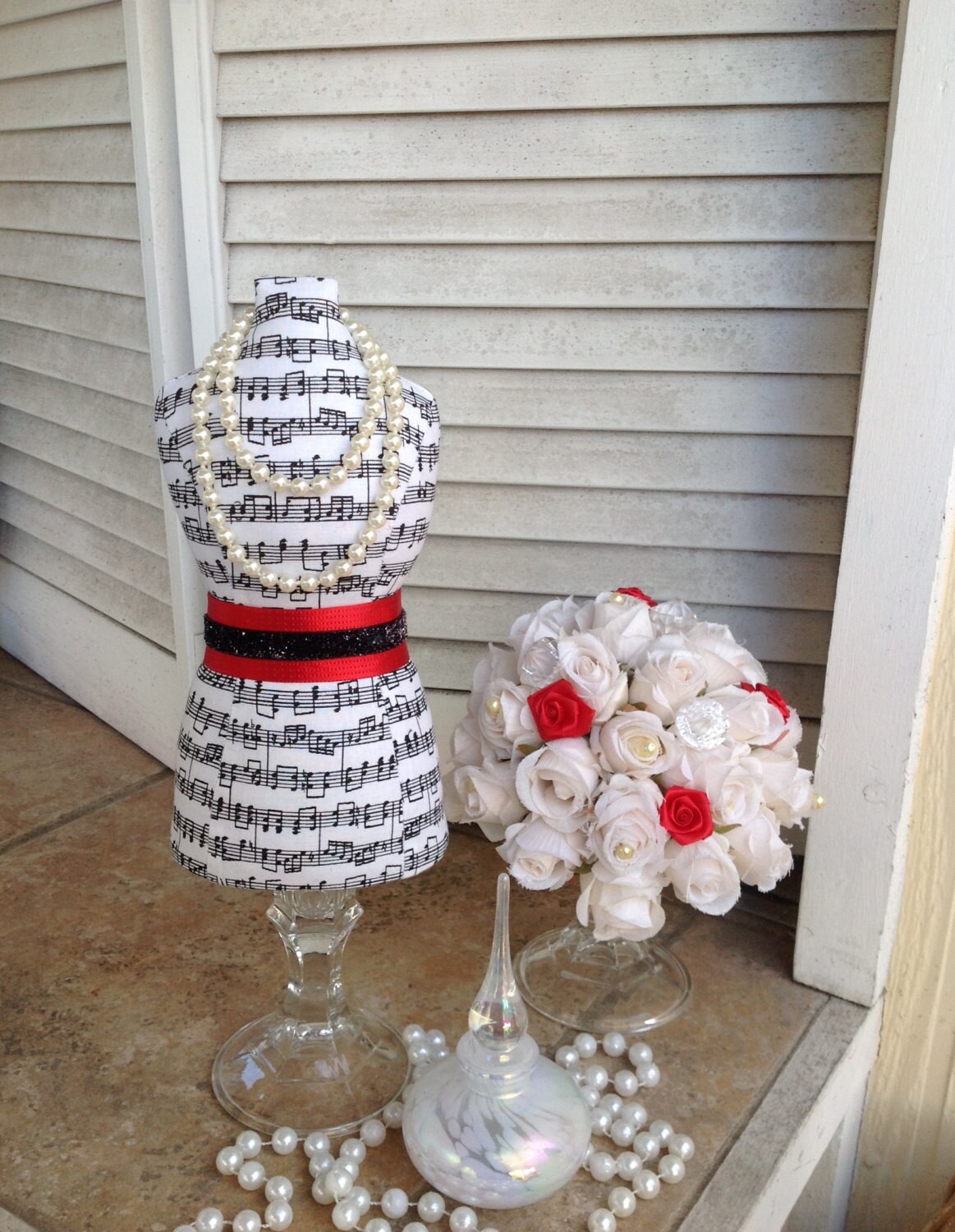 Dress Form Mannequin Display Tabletop Mini Bust Jewelry